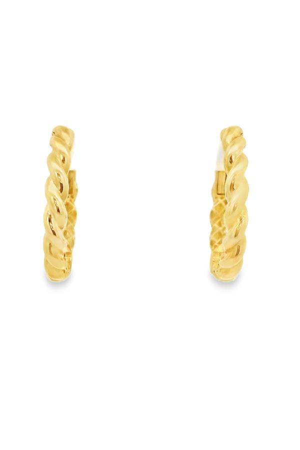 Cigold Taşsız Küpe 14 Ayar Altın 1.51 Gr OA-K2TB01029449