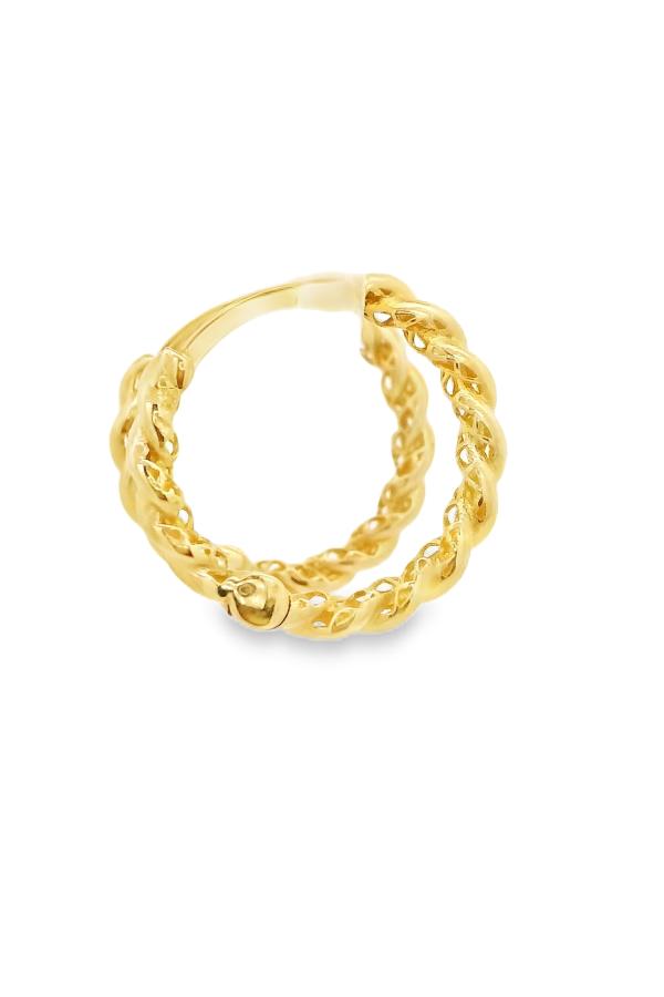 Cigold Taşsız Küpe 14 Ayar Altın 1.51 Gr OA-K2TB01029449