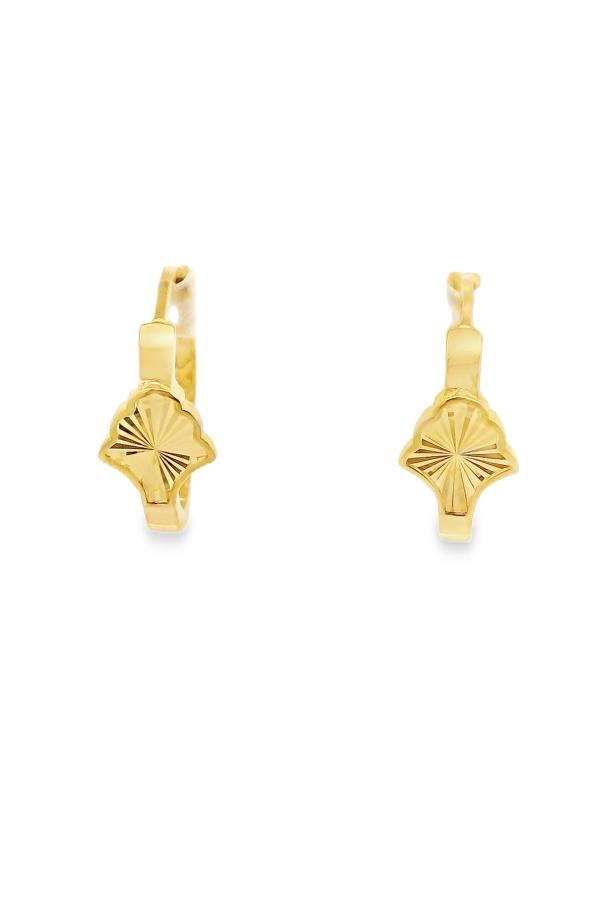 Cigold Taşsız Küpe 14 Ayar Altın 1.53 Gr OA-K2TB01029460