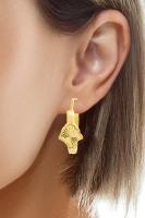 Cigold Taşsız Küpe 14 Ayar Altın 1.53 Gr OA-K2TB01029460