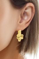 Cigold Taşsız Küpe 14 Ayar Altın 1.69 Gr OA-K2TB01029447