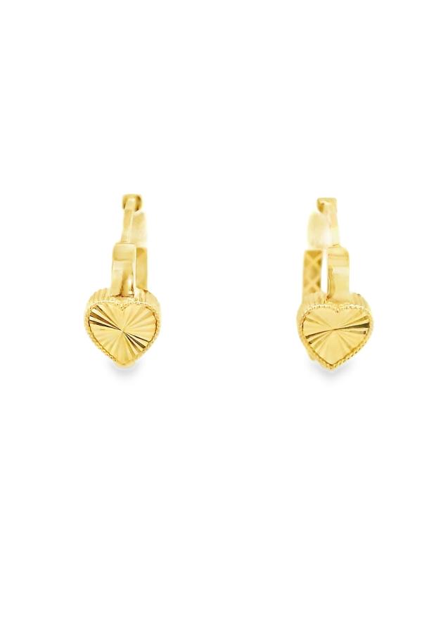 Cigold Taşsız Küpe 14 Ayar Altın 1.73 Gr OA-K2TB01029459