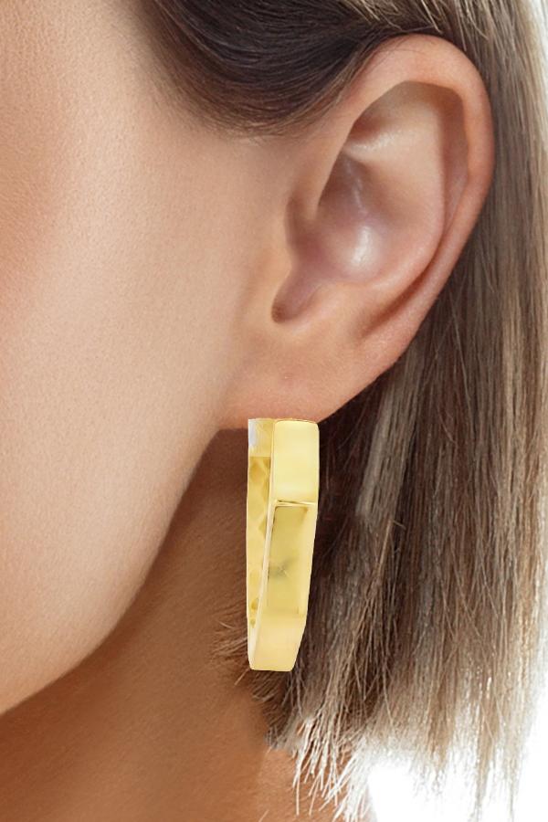 Cigold Taşsız Küpe 14 Ayar Altın 1.76 Gr OA-K2TB01029450