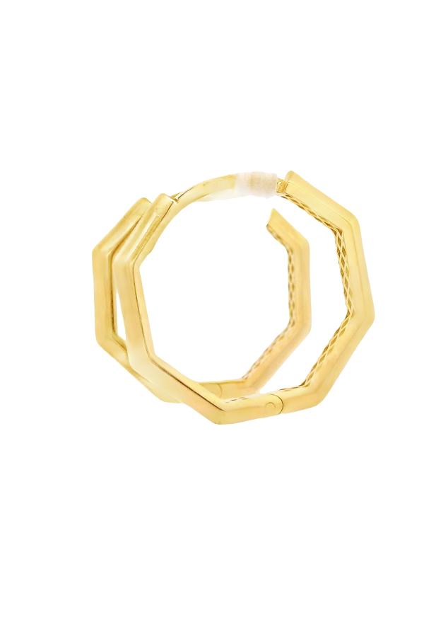 Cigold Taşsız Küpe 14 Ayar Altın 1.81 Gr OA-K2TB01029443