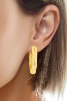 Cigold Taşsız Küpe 14 Ayar Altın 1.81 Gr OA-K2TB01029443