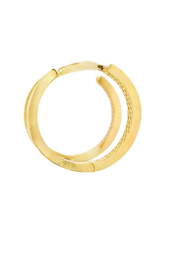 Cigold Taşsız Küpe 14 Ayar Altın 1.86 Gr OA-K2TB01029444