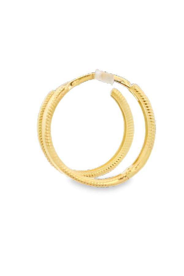 Cigold Taşsız Küpe 14 Ayar Altın 2.28 Gr OA-K2TB01029439