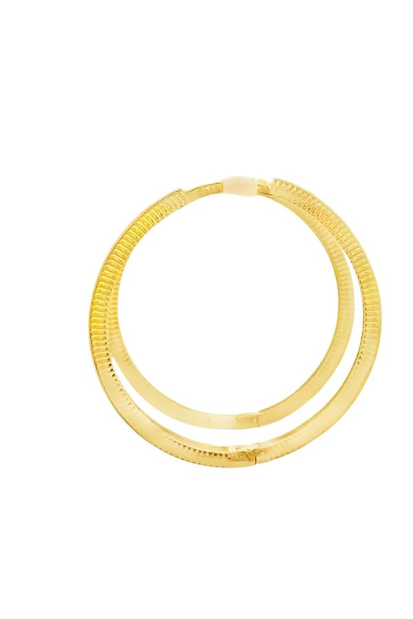 Cigold Taşsız Küpe 14 Ayar Altın 2.39 Gr OA-K2TB01029442