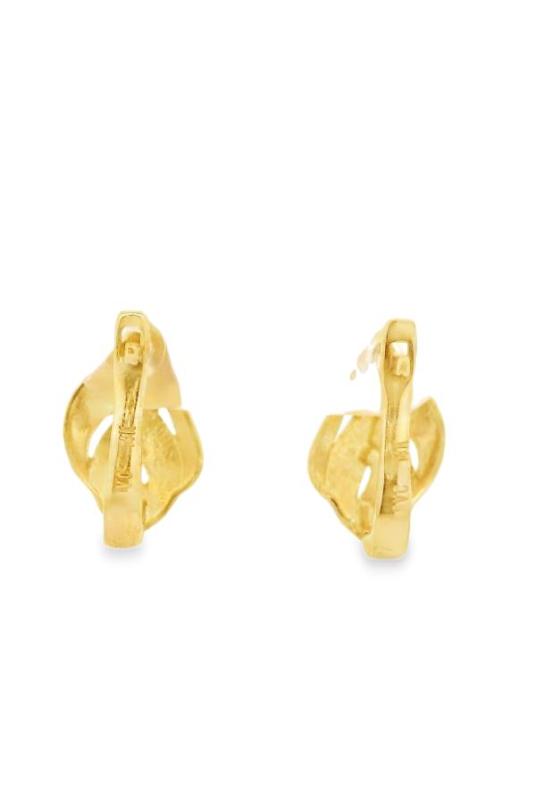 Cigold Taşsız Küpe 14 Ayar Altın 2.45 Gr OA-K1TB01029424
