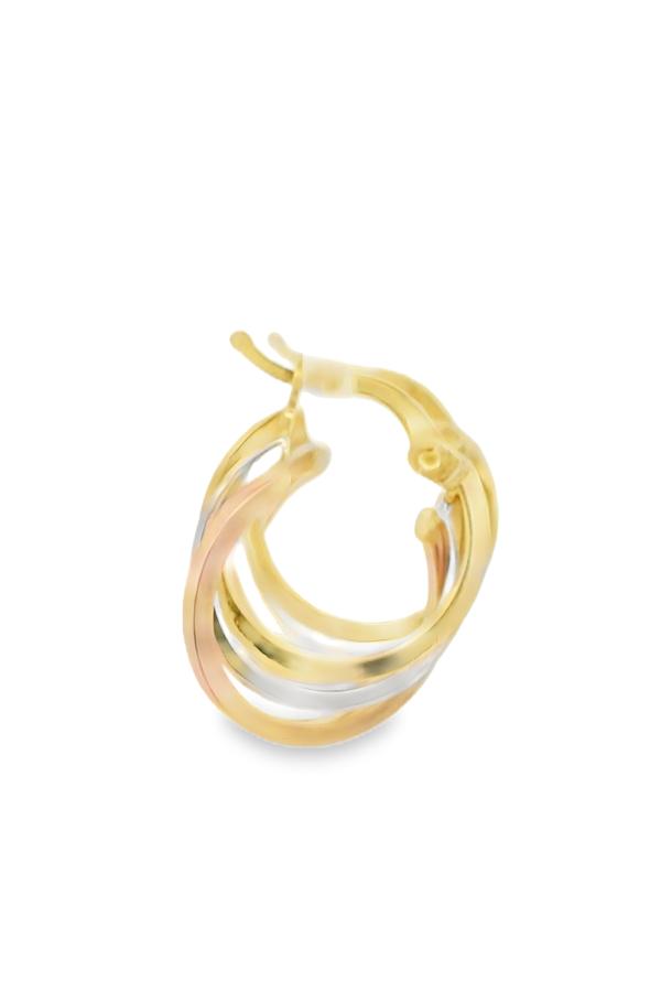 Cigold Taşsız Küpe 14 Ayar Altın 2.45 Gr OA-K1TB01069320