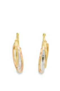 Cigold Taşsız Küpe 14 Ayar Altın 2.99 Gr OA-K1TB01069330