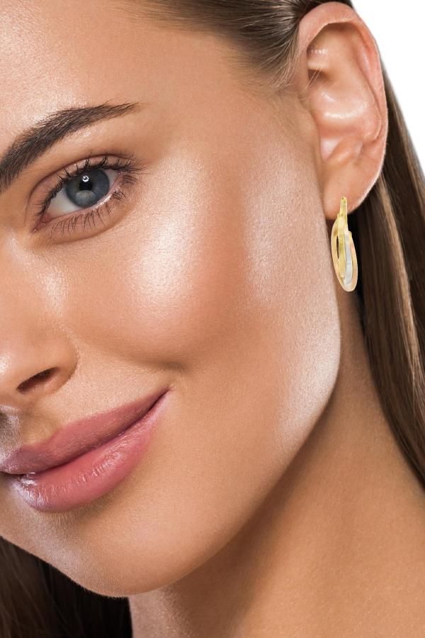 Cigold Taşsız Küpe 14 Ayar Altın 2.99 Gr OA-K1TB01069330