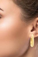 Cigold Taşsız Küpe 14 Ayar Altın 3.23 Gr OA-K2TB01029437