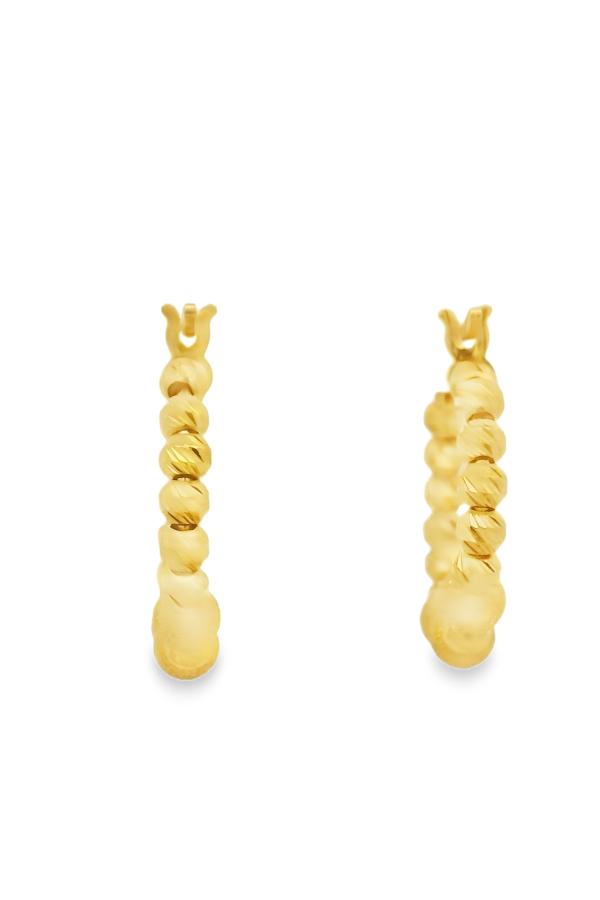 Cigold Taşsız Küpe 14 Ayar Altın 3.80 Gr OA-K1TB01029347