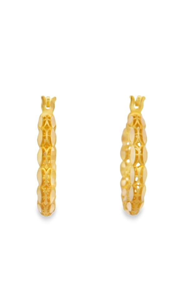 Cigold Taşsız Küpe 14 Ayar Altın 3.80 Gr OA-K1TB01029350