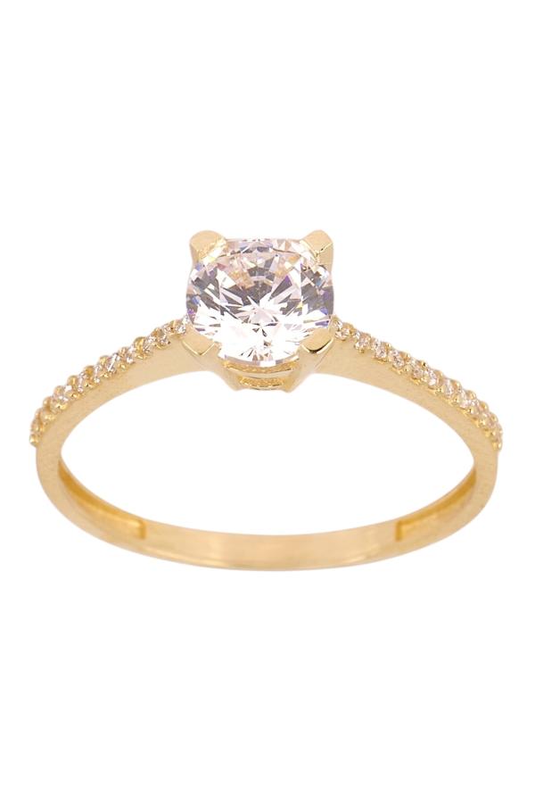 Cigold Tektaş Yüzük 14 Ayar Altın 1.59 Gr OA-C11501029022