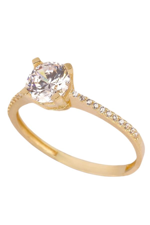 Cigold Tektaş Yüzük 14 Ayar Altın 1.59 Gr OA-C11501029022