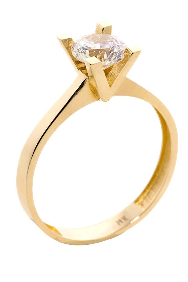 Cigold Tektaş Yüzük 14 Ayar Altın 1,59 Gr OA-K21201028835