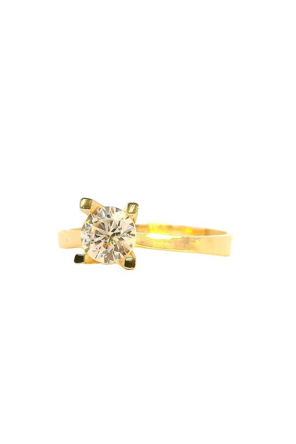 Cigold Tektaş Yüzük 14 Ayar Altın 1.60 Gr OA-C11901029204