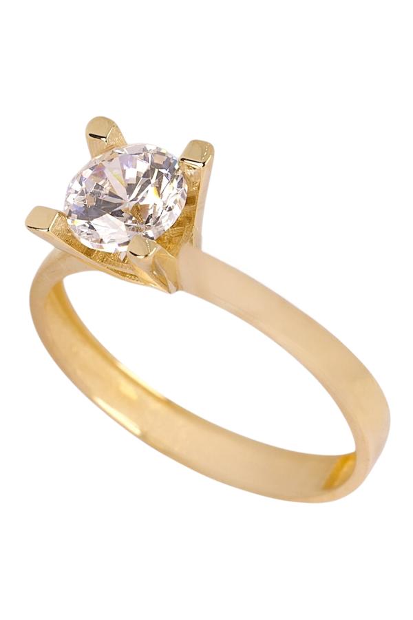 Cigold Tektaş Yüzük 14 Ayar Altın 1.64 Gr OA-C11501029027