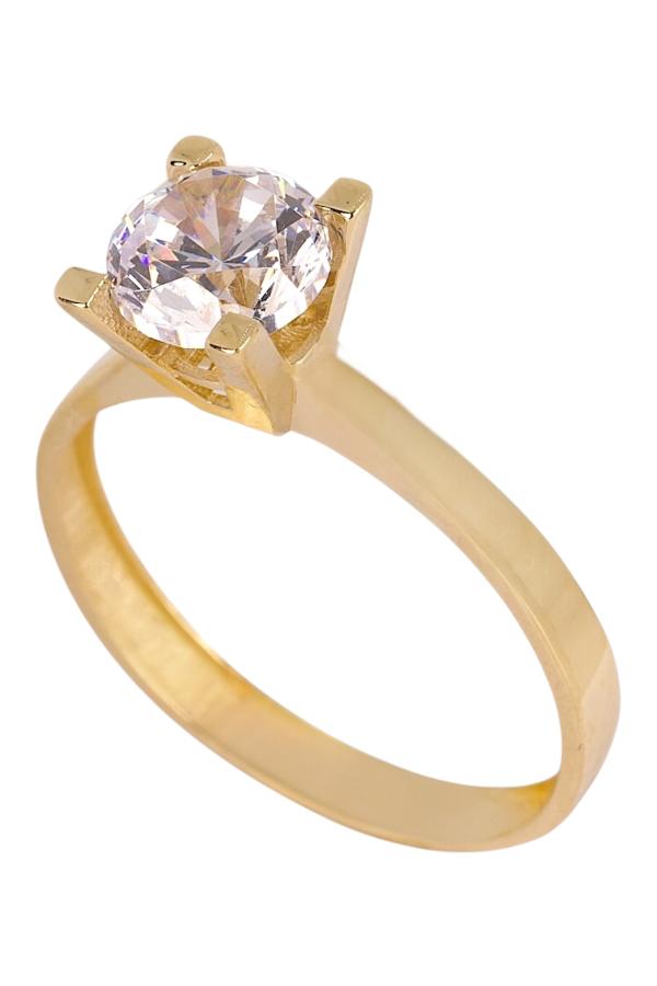 Cigold Tektaş Yüzük 14 Ayar Altın 1.65 Gr OA-C11601029028