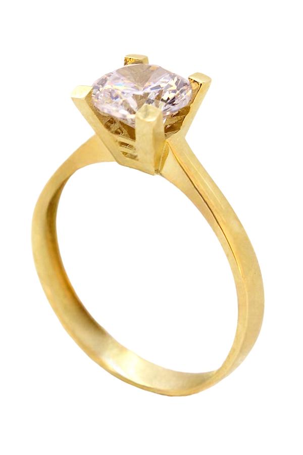 Cigold Tektaş Yüzük 14 Ayar Altın 1,67 Gr OA-C11601028672