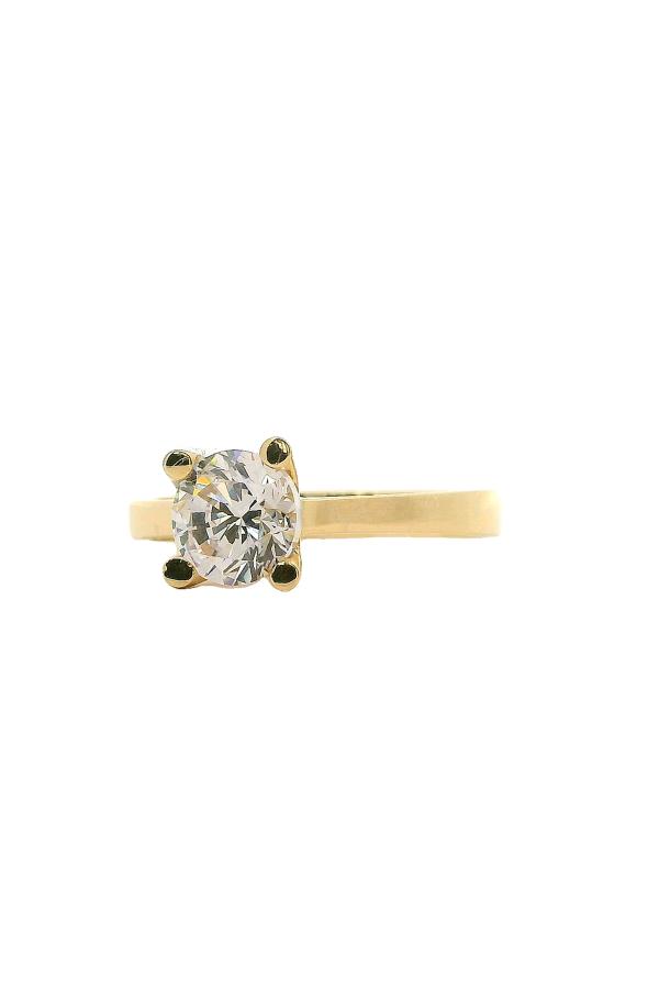 Cigold Tektaş Yüzük 14 Ayar Altın 1.67 Gr OA-C11801029209