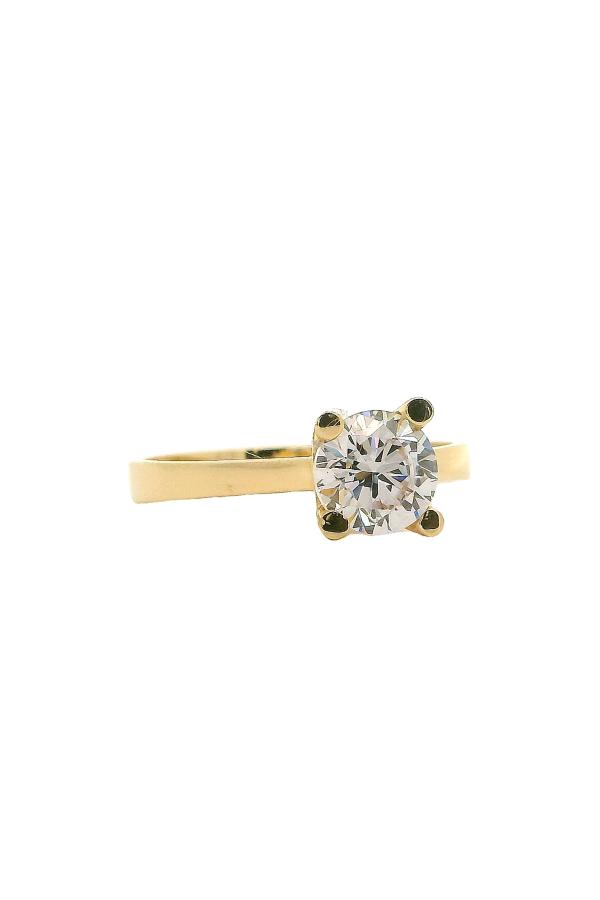 Cigold Tektaş Yüzük 14 Ayar Altın 1.67 Gr OA-C11801029209
