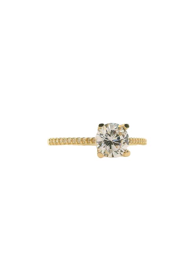 Cigold Tektaş Yüzük 14 Ayar Altın 1.69 Gr OA-C11501029210