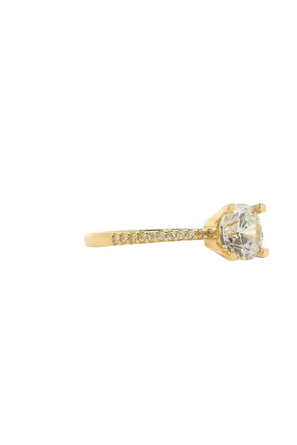Cigold Tektaş Yüzük 14 Ayar Altın 1.69 Gr OA-C11501029210