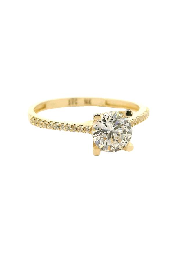 Cigold Tektaş Yüzük 14 Ayar Altın 1.70 Gr OA-C11901029197