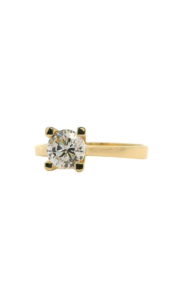 Cigold Tektaş Yüzük 14 Ayar Altın 1.75 Gr OA-C12101029207