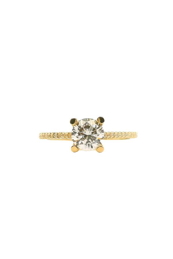 Cigold Tektaş Yüzük 14 Ayar Altın 1.82 Gr OA-K21501029231