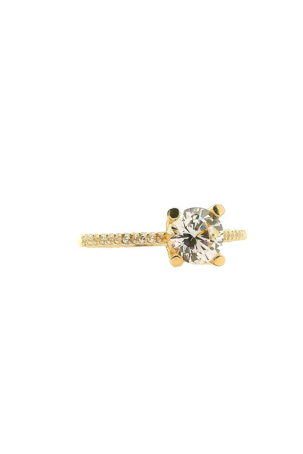 Cigold Tektaş Yüzük 14 Ayar Altın 1.82 Gr OA-K21501029231