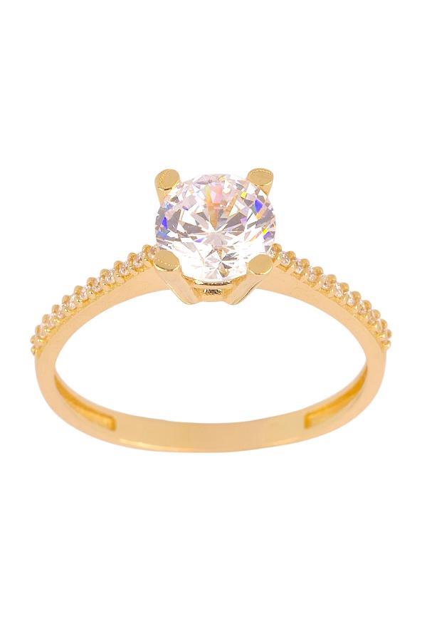 Cigold Tektaş Yüzük 14 Ayar Altın 1.83 Gr OA-K21501029099