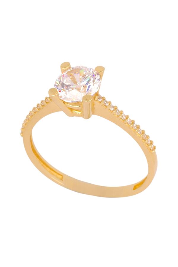 Cigold Tektaş Yüzük 14 Ayar Altın 1.83 Gr OA-K21501029099