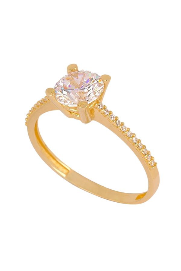 Cigold Tektaş Yüzük 14 Ayar Altın 1.83 Gr OA-K21501029099