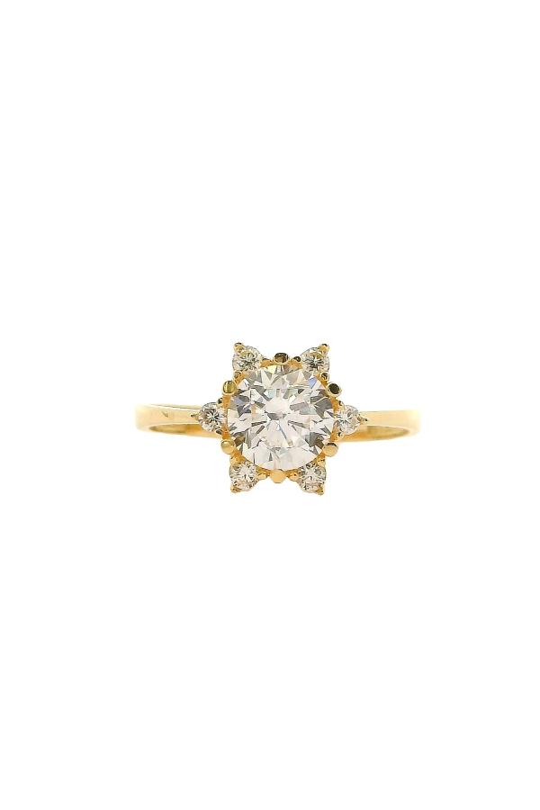 Cigold Tektaş Yüzük 14 Ayar Altın 1.99 Gr OA-C11401029211