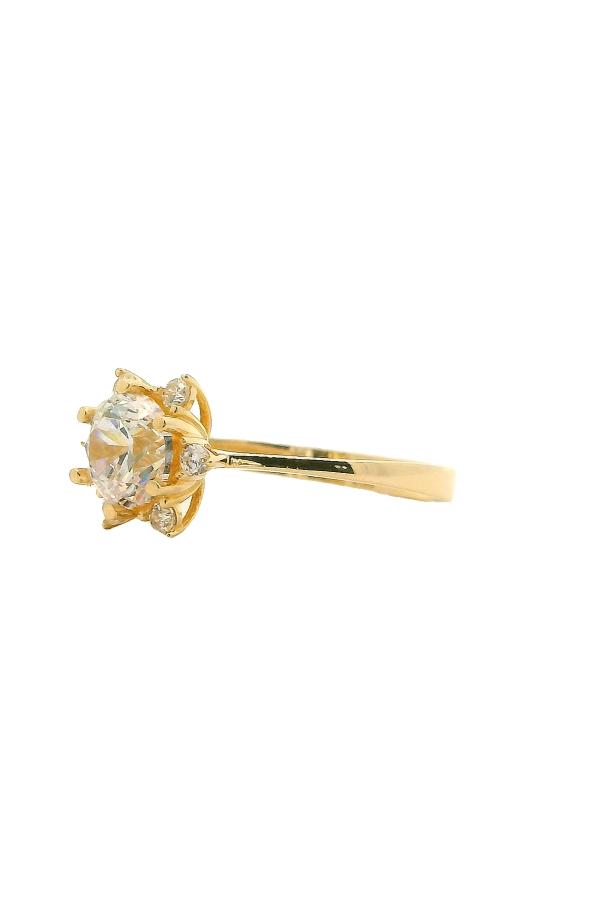 Cigold Tektaş Yüzük 14 Ayar Altın 1.99 Gr OA-C11401029211