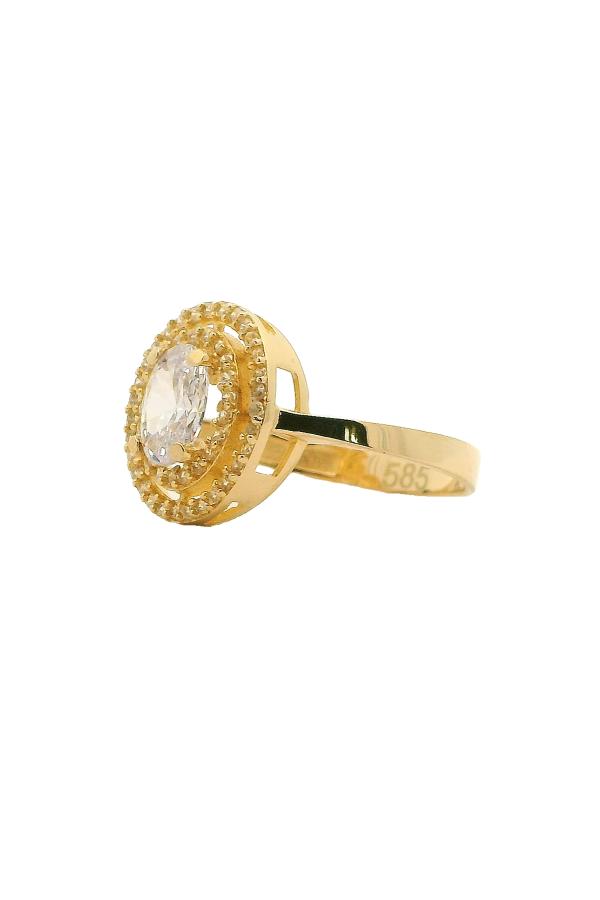 Cigold Tektaş Yüzük 14 Ayar Altın 2.07 Gr OA-C11501029212