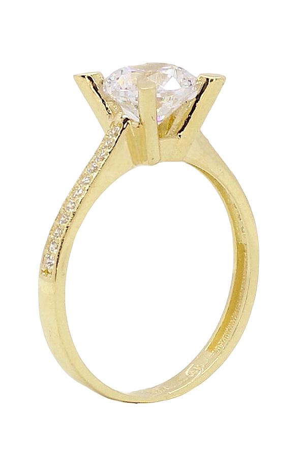 Cigold Tektaş Yüzük 14 Ayar Altın 2,45 Gr OA-C11501028537