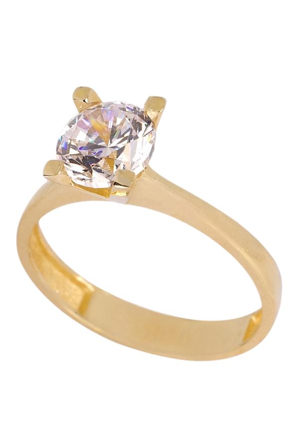 Cigold Tektaş Yüzük 14 Ayar Altın 2.46 Gr OA-C11401029021