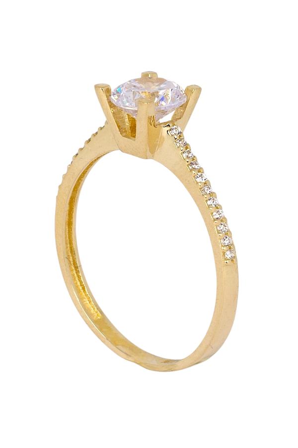 Cigold Tektaş Yüzük 14 Ayar Altın 2,70 Gr OA-K21101028871