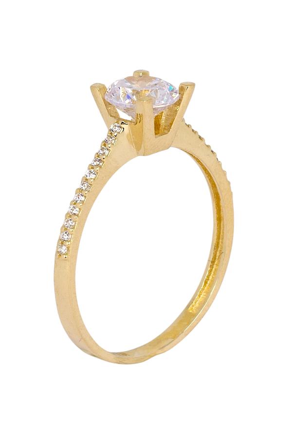 Cigold Tektaş Yüzük 14 Ayar Altın 2,70 Gr OA-K21101028871