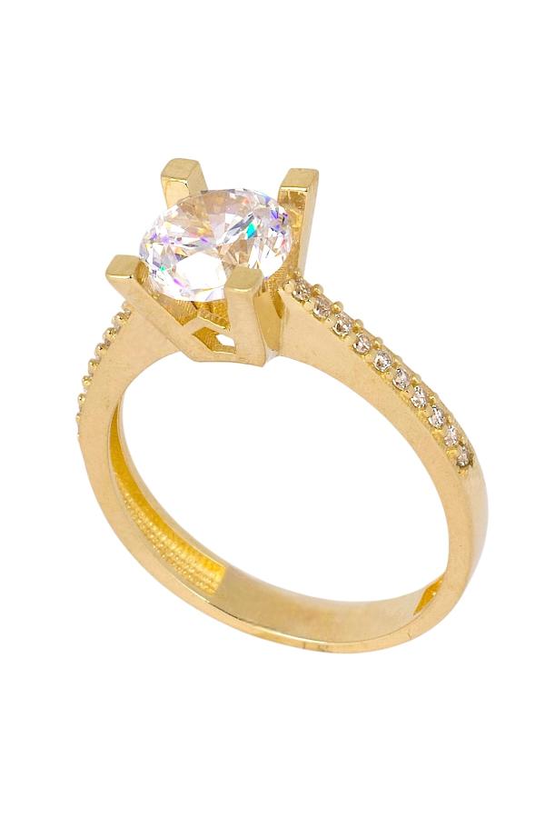 Cigold Tektaş Yüzük 14 Ayar Altın 2,71 Gr OA-K21101028870