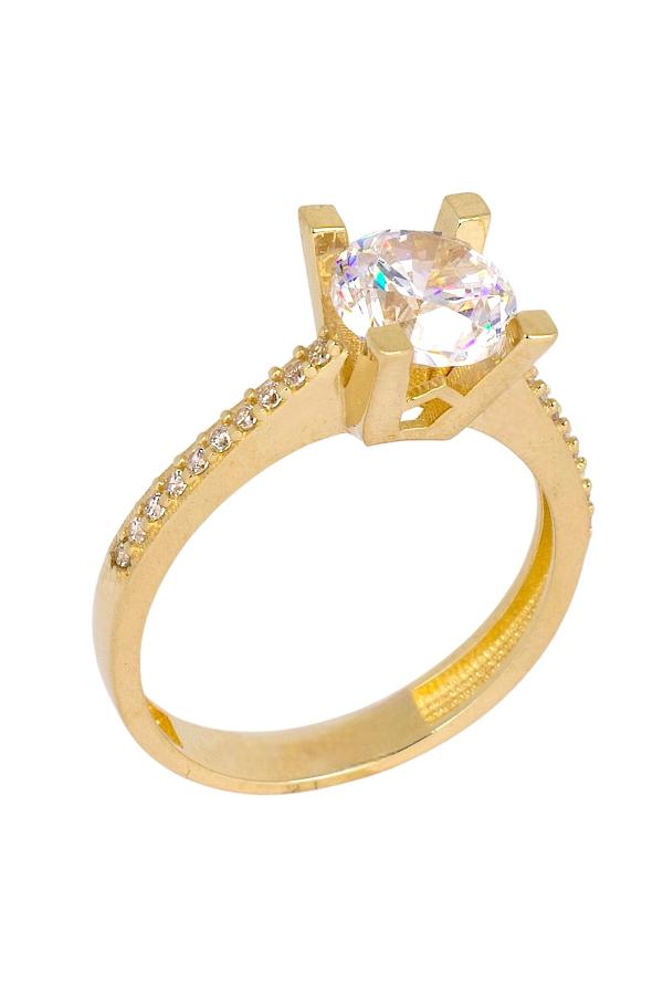 Cigold Tektaş Yüzük 14 Ayar Altın 2,71 Gr OA-K21101028870