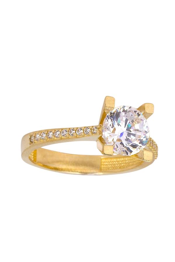 Cigold Tektaş Yüzük 14 Ayar Altın 2,71 Gr OA-K21101028870