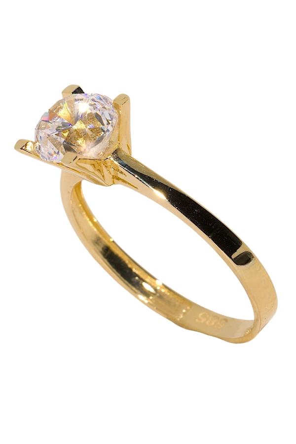 Cigold Tektaş Yüzük 14 Ayar Altın 2,71 Gr OA-K21501028862