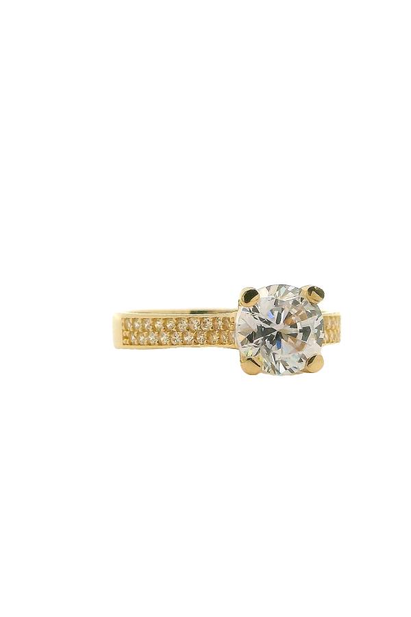Cigold Tektaş Yüzük 14 Ayar Altın 2.95 Gr OA-C11501029206