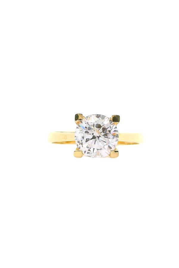 Cigold Tektaş Yüzük 14 Ayar Altın 3.15 Gr OA-K21601029220